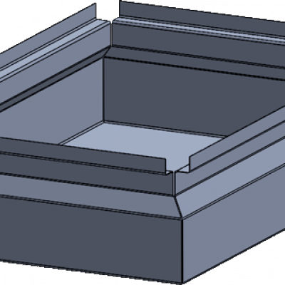 Reinraumbehälter Zeichnung