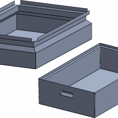 Reinraumbehälter CAD Kundenzeichnung